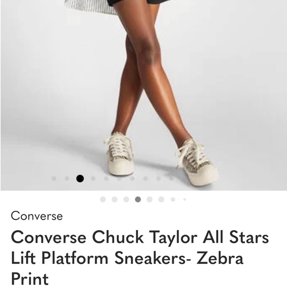 Converse Zebra Print Women's Shoes - Black and White - Picture 4 of 6